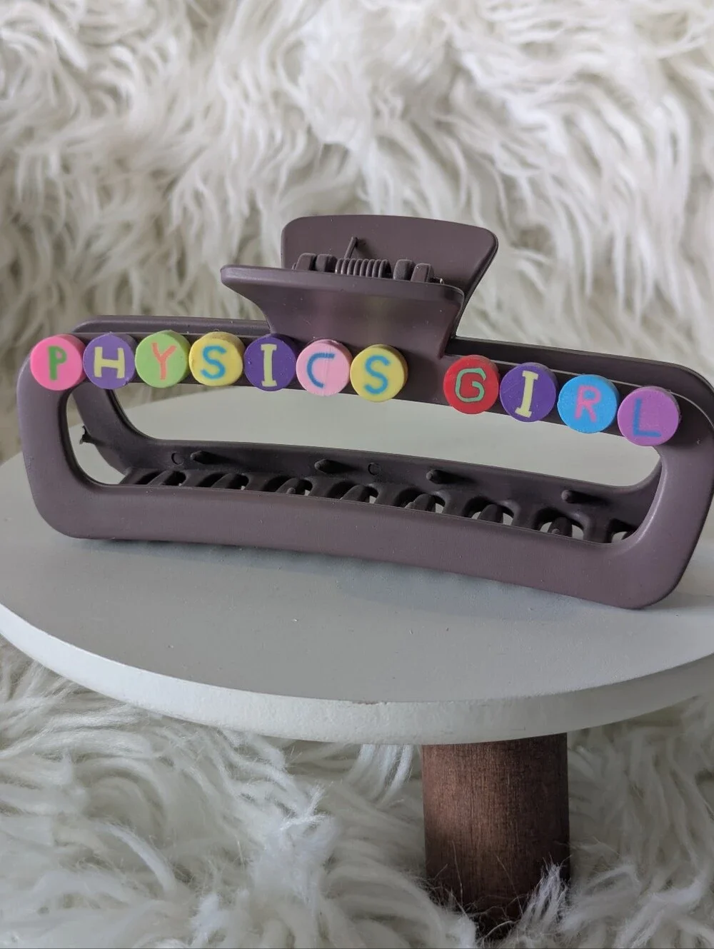 Physics Girl Hair Clip Claw Style Handcrafted | NWT